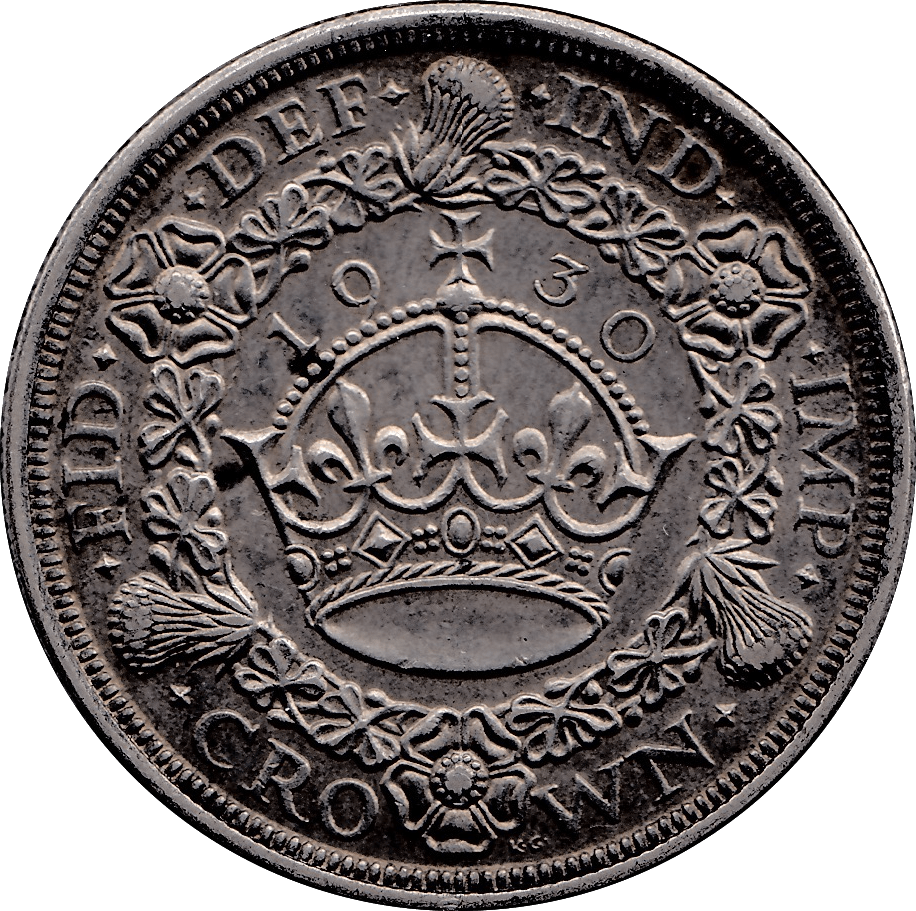 1930 CROWN ( AUNC ) - CROWN - Cambridgeshire Coins