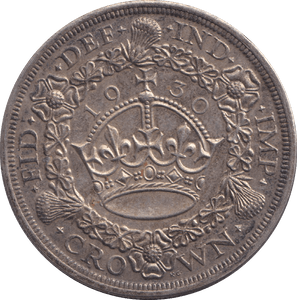 1930 CROWN ( AUNC ) - CROWN - Cambridgeshire Coins