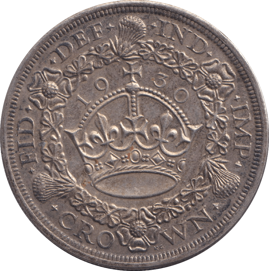 1930 CROWN ( AUNC ) - CROWN - Cambridgeshire Coins