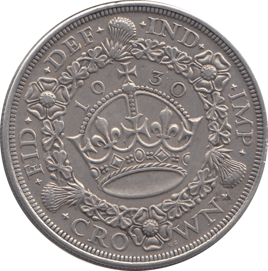 1930 CROWN ( EF ) WREATH - CROWN - Cambridgeshire Coins