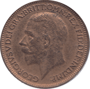 1930 FARTHING ( AUNC ) - FARTHING - Cambridgeshire Coins