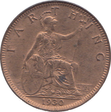 1930 FARTHING ( AUNC ) - FARTHING - Cambridgeshire Coins