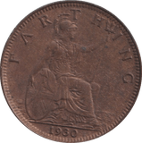 1930 FARTHING ( EF ) - FARTHING - Cambridgeshire Coins