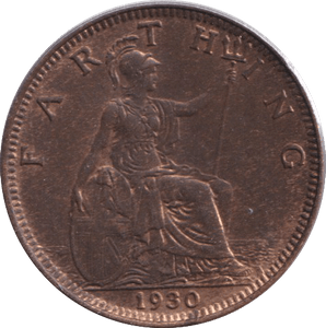 1930 FARTHING ( GVF ) - FARTHING - Cambridgeshire Coins