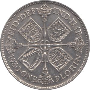 1930 FLORIN ( EF ) - FLORIN - Cambridgeshire Coins