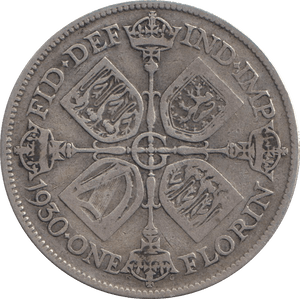 1930 FLORIN ( FINE ) - FLORIN - Cambridgeshire Coins