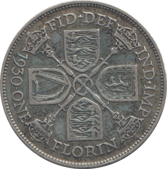 1930 FLORIN ( VF ) - FLORIN - Cambridgeshire Coins