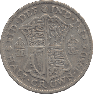 1930 HALFCROWN ( F ) - HALFCROWN - Cambridgeshire Coins