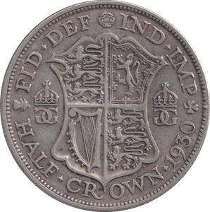 1930 HALFCROWN ( FINE ) - Halfcrown - Cambridgeshire Coins