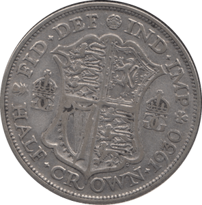 1930 HALFCROWN ( FINE ) - HALFCROWN - Cambridgeshire Coins