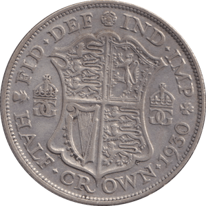 1930 HALFCROWN ( FINE ) - WORLD COINS - Cambridgeshire Coins