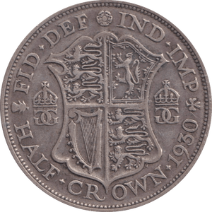 1930 HALFCROWN ( GF ) - Halfcrown - Cambridgeshire Coins