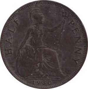 1930 HALFPENNY ( FINE ) - HALFPENNY - Cambridgeshire Coins