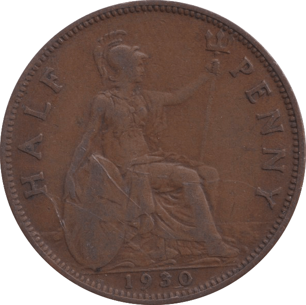 1930 HALFPENNY GEORGE V ( GF ) - HALFPENNY - Cambridgeshire Coins
