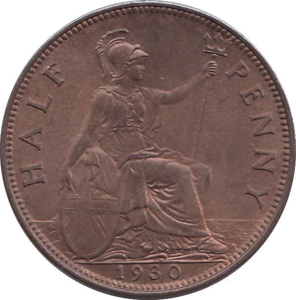 1930 HALFPENNY ( UNC ) - HALFPENNY - Cambridgeshire Coins