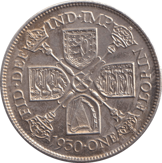 1930 ONE FLORIN ( EF ) - WORLD COINS - Cambridgeshire Coins