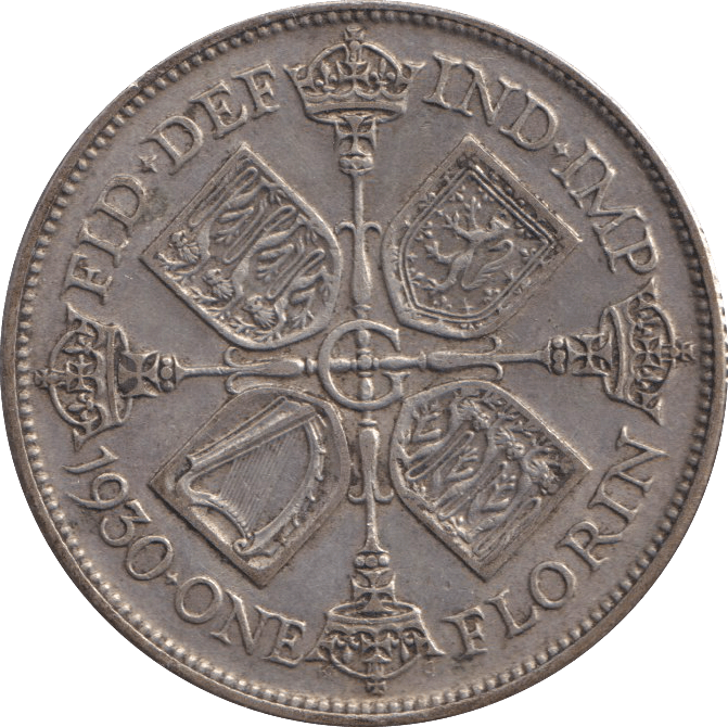 1930 ONE FLORIN ( GVF ) - FLORIN - Cambridgeshire Coins