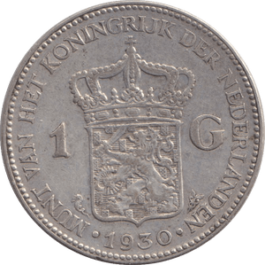 1930 ONE GULDEN NETHERLANDS - WORLD COINS - Cambridgeshire Coins