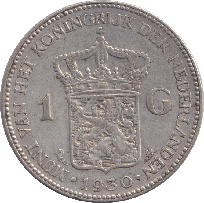 1930 ONE GULDEN NETHERLANDS - WORLD COINS - Cambridgeshire Coins