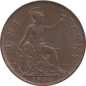 1930 PENNY ( AUNC ) - PENNY - Cambridgeshire Coins