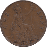 1930 PENNY ( GVF ) - Penny - Cambridgeshire Coins