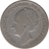 1930 SILVER 1 GUILDER NETHERLANDS - SILVER WORLD COINS - Cambridgeshire Coins