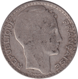 1930 SILVER 10 FRANCS FRANCE - SILVER WORLD COINS - Cambridgeshire Coins
