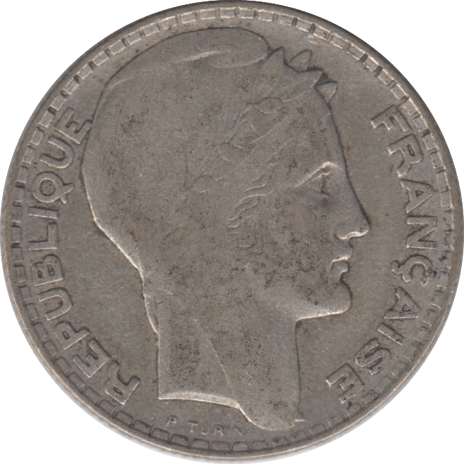 1930 SILVER 10 FRANCS FRANCE - SILVER WORLD COINS - Cambridgeshire Coins