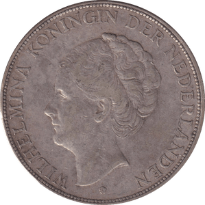 1930 SILVER 2 1/2 GULDEN NETHERLANDS - SILVER WORLD COINS - Cambridgeshire Coins