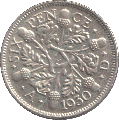 1930 SIXPENCE ( EF ) - SIXPENCE - Cambridgeshire Coins