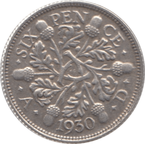 1930 SIXPENCE ( EF ) - Sixpence - Cambridgeshire Coins