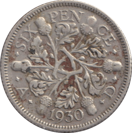 1930 SIXPENCE ( FINE ) - SIXPENCE - Cambridgeshire Coins