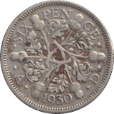 1930 SIXPENCE ( FINE ) - SIXPENCE - Cambridgeshire Coins