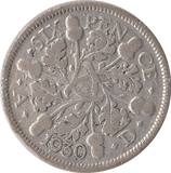 1930 SIXPENCE ( FINE ) - SIXPENCE - Cambridgeshire Coins