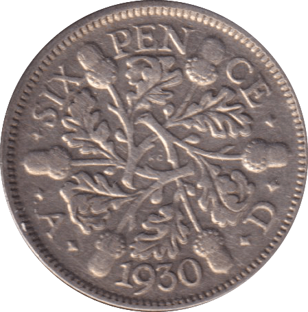 1930 SIXPENCE (GF) - SIXPENCE - Cambridgeshire Coins