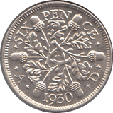 1930 SIXPENCE ( GVF ) - SIXPENCE - Cambridgeshire Coins
