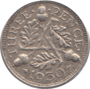 1930 THREEPENCE ( EF ) - THREEPENCE - Cambridgeshire Coins