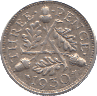 1930 THREEPENCE ( EF ) - THREEPENCE - Cambridgeshire Coins