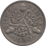 1930 THREEPENCE ( FINE ) - THREEPENCE - Cambridgeshire Coins