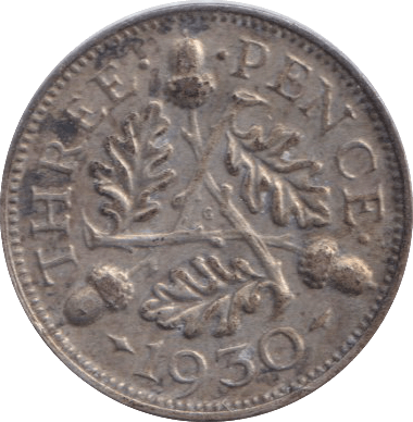 1930 THREEPENCE ( GVF ) - THREEPENCE - Cambridgeshire Coins