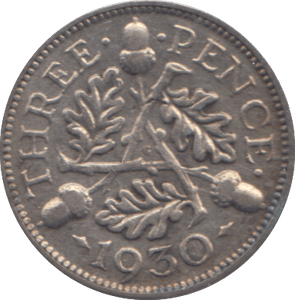 1930 THREEPENCE ( GVF ) - THREEPENCE - Cambridgeshire Coins