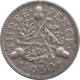1930 THREEPENCE ( VF ) - THREEPENCE - Cambridgeshire Coins