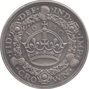 1930 WREATH CROWN ( GVF ) - CROWN - Cambridgeshire Coins