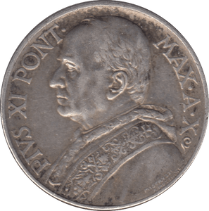 1931 10 LIRA VATICAN CITY - WORLD COINS - Cambridgeshire Coins