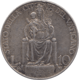 1931 10 LIRA VATICAN CITY - WORLD COINS - Cambridgeshire Coins