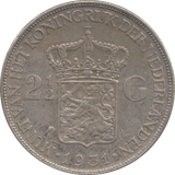1931 2 1/2 GULDEN NETHERLANDS - WORLD COINS - Cambridgeshire Coins
