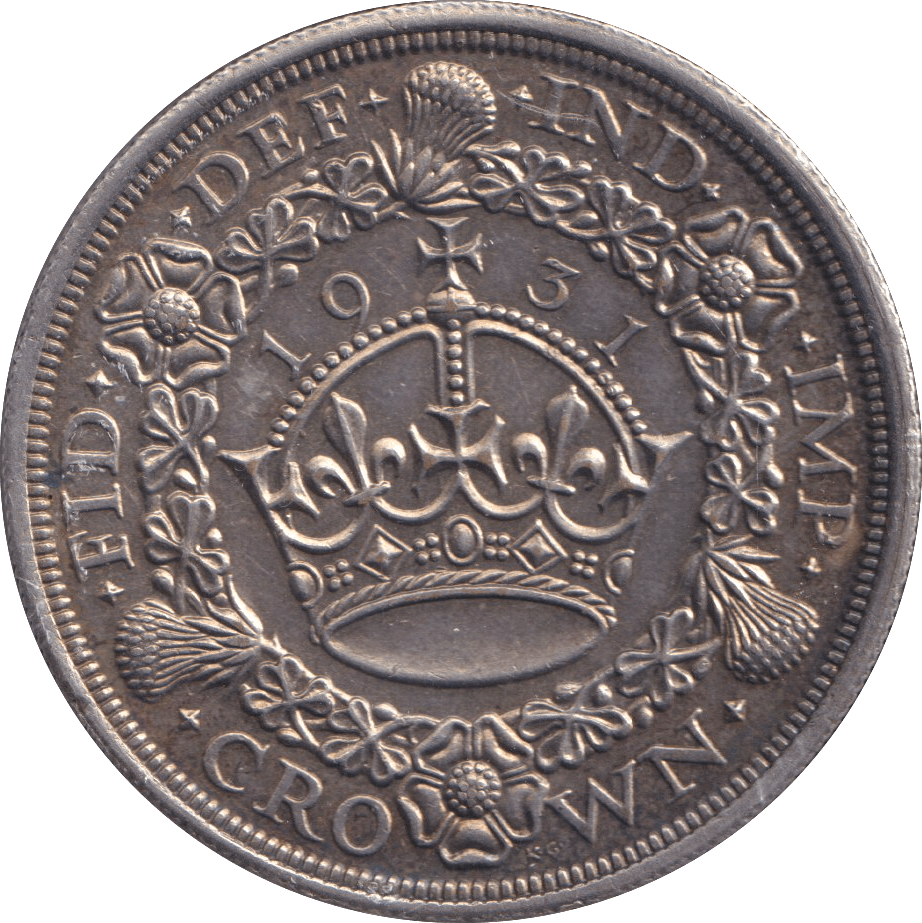 1931 CROWN ( AUNC ) - CROWN - Cambridgeshire Coins