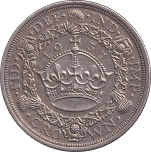 1931 CROWN ( AUNC ) - CROWN - Cambridgeshire Coins