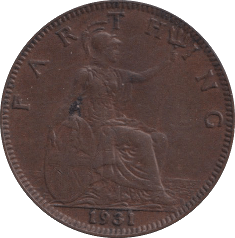 1931 FARTHING ( GVF ) - FARTHING - Cambridgeshire Coins