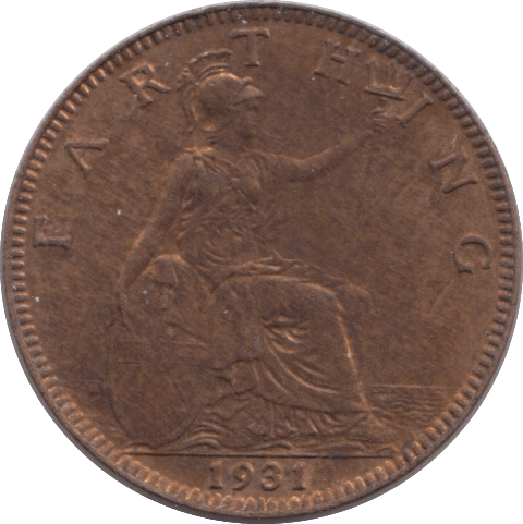 1931 FARTHING ( UNC ) - Farthing - Cambridgeshire Coins
